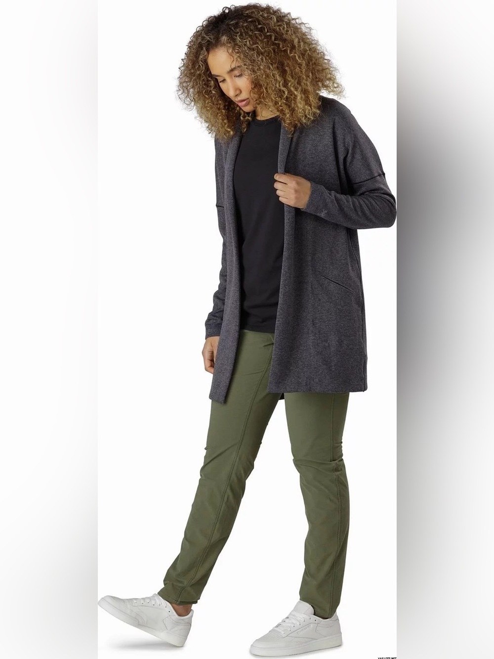 Arc’teryx Laina cardigan dark purple small jacket pockets soft shell casual